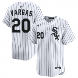 Men Chicago White Sox Nike Home Limited Jersey White Vargas Miguel 20