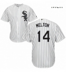 Mens Majestic Chicago White Sox 14 Bill Melton Replica White Home Cool Base MLB Jersey