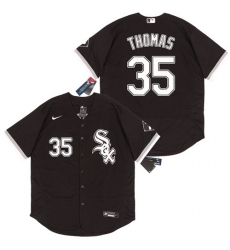 White Sox 35 Frank Thomas Black 2020 Nike Flexbase Jersey