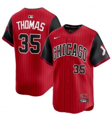 Youth Chicago White Sox 35 Frank Thomas Red Black 2025 City Connect Limited Stitched Baseball Jersey