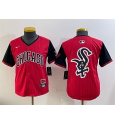 Youth Chicago White Sox Team Big Logo Red Black 2025 City Connect Limited Stitched Baseball Jersey 001 Youth Chicago White Sox Team Big Logo Red Black 2025 City Connect Limited Stitched Baseball Jersey 001