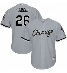 Youth Majestic Chicago White Sox 26 Avisail Garcia Replica Grey Road Cool Base MLB Jersey