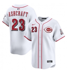Men Cincinnati Reds Nike White Home Limited Custom Jersey Ashcraft Graham 23 Men Cincinnati Reds Nike White Home Limited Custom Jersey Ashcraft Graham 23