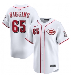 Men Cincinnati Reds Nike White Home Limited Custom Jersey Higgins P.J. 65 Men Cincinnati Reds Nike White Home Limited Custom Jersey Higgins P.J. 65