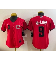Youth Cincinnati Reds 9 Matt McLain Red 2026 City Connect Stadium Stitched Baseball Jersey Youth Cincinnati Reds 9 Matt McLain Red 2026 City Connect Stadium Stitched Baseball Jersey