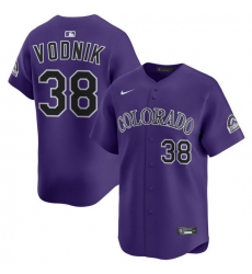 Men Colorado Rockies Nike Purple Alternate Limited Jersey Vodnik Victor 38 Men Colorado Rockies Nike Purple Alternate Limited Jersey Vodnik Victor 38