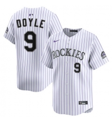 Men Colorado Rockies Nike White Alternate Limited Jersey Doyle Brenton 9 Men Colorado Rockies Nike White Alternate Limited Jersey Doyle Brenton 9