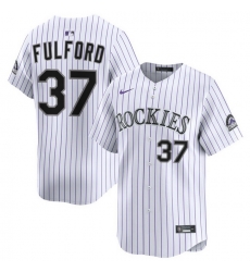 Men Colorado Rockies Nike White Alternate Limited Jersey FULFORD 37