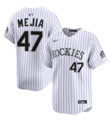 Men Colorado Rockies Nike White Alternate Limited Jersey Mejia Juan 47 Men Colorado Rockies Nike White Alternate Limited Jersey Mejia Juan 47