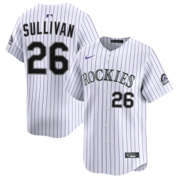 Men Colorado Rockies Nike White Alternate Limited Jersey Sullivan Brett 26