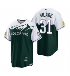 Men Nike Nike Colorado Rockies #31 Ryan Vilade City Connect Stitched Baseball Jersey