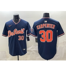 Men Detroit Tigers 30 Kerry Carpenter Navy 2026 Alternate Vapor Premier Limited Stitched Baseball Jersey Men Detroit Tigers 30 Kerry Carpenter Navy 2026 Alternate Vapor Premier Limited Stitched Baseball Jersey