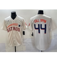 Men Houston Astros 44 Still Tippin Cream Throwback Cooperstown Collection Limited Stitched Baseball Jersey