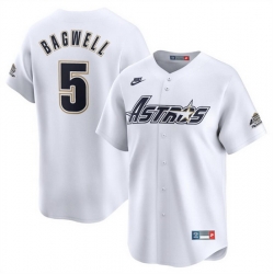 Men Houston Astros 5 Jeff Bagwell Cream Cooperstown Collection Limited Stitched Baseball Jersey