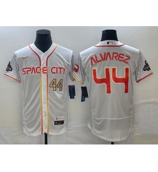 Men's Houston Astros #44 Yordan Alvarez Number White 2023 City Connect Flex Base Stitched Jersey