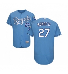 Mens Kansas City Royals 27 Adalberto Mondesi Light Blue Alternate Flex Base Authentic Collection Baseball Jersey