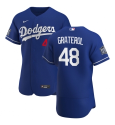 Men Los Angeles Dodgers 48 Brusdar Graterol Men Nike Royal Alternate 2020 World Series Bound Flex Base Player MLB Jersey