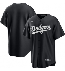 Men Los Angeles Dodgers Blank Black Lights Out Limited Stitched Baseball Jersey