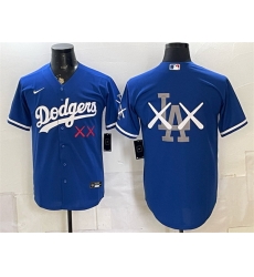 Men Los Angeles Dodgers Royal Vapor Premier Limited Stitched Baseball Jersey