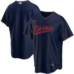 Men Minnesota Twins Nike Navy Blue Blank Jersey