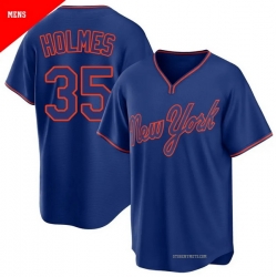 Men New York Mets Clay Holmes 35 Royal Alternate Stitched Jersey