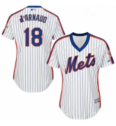 Womens Majestic New York Mets 18 Travis dArnaud Authentic White Alternate Cool Base MLB Jersey