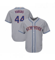 Youth New York Mets 44 Jason Vargas Authentic Grey Road Cool Base Baseball Jersey 