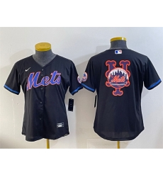 Youth New York Mets Team Big Logo Black Cool Base Stitched Baseball Jersey Youth New York Mets Team Big Logo Black Cool Base Stitched Baseball Jersey