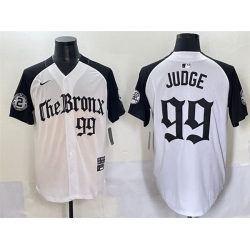 Men New York Yankees 99 Aaron Judge White Black  27Gothic Legacy Edition 27 Vapor Premier Limited Stitched Baseball Jersey