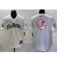 Men New York Yankees Team Big Logo White  27Gothic Legacy Edition 27 Vapor Premier Limited Stitched Baseball Jersey 001