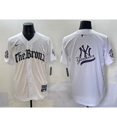 Men New York Yankees Team Big Logo White  27Gothic Legacy Edition 27 Vapor Premier Limited Stitched Baseball Jersey 003