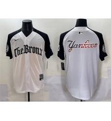 Men New York Yankees Team Big Logo White Black  27Gothic Legacy Edition 27 Vapor Premier Limited Stitched Baseball Jersey 003