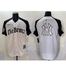Men New York Yankees Team Big Logo White Black  27Gothic Legacy Edition 27 Vapor Premier Limited Stitched Baseball Jersey 005