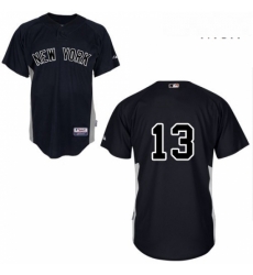 Mens Majestic New York Yankees 13 Alex Rodriguez Replica Black MLB Jersey