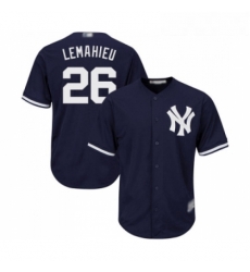 Youth New York Yankees 26 DJ LeMahieu Authentic Navy Blue Alternate Baseball Jersey 