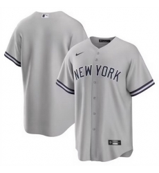 Youth New York Yankees Blank Gray Cool Base Stitched Baseball Jersey