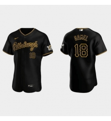 Men Pittsburgh Pirates 18 Ben Gamel Black Flex Base Stitched Jersey