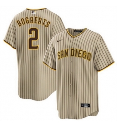 Men San Diego Padres 2 Xander Bogaerts Tan Cool Base Stitched Baseball Jersey