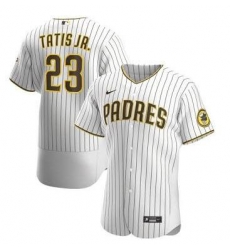 Men San Diego Padres 23 Fernando Tatis Jr White Nike Flexbase Jersey