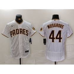 Men San Diego Padres 44 Joe Musgrove White 2024 Home Limited Stitched Baseball Jersey 5