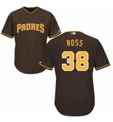 Youth Majestic San Diego Padres 38 Tyson Ross Authentic Brown Alternate Cool Base MLB Jersey 