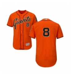 Mens San Francisco Giants 8 Gerardo Parra Orange Alternate Flex Base Authentic Collection Baseball Jersey