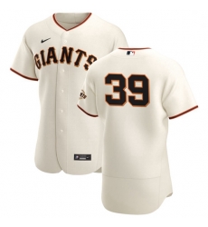 San Francisco Giants 39 Rico Garcia Men Nike Cream Home 2020 Authentic Player MLB Jersey