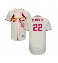 Men St. Louis Cardinals 22 Jack Flaherty Cream Alternate Flex Base Authentic Collection Baseball Player Jersey