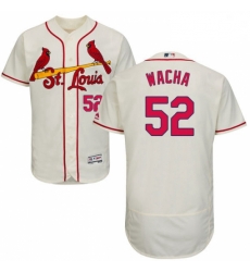 Mens Majestic St Louis Cardinals 52 Michael Wacha Cream Alternate Flex Base Authentic Collection MLB Jersey