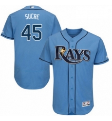 Mens Majestic Tampa Bay Rays 45 Jesus Sucre Columbia Alternate Flex Base Authentic Collection MLB Jersey