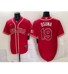 Men Texas Rangers  19 Alejandro Osuna Red 2026 City Connect Stadium Stitched Baseball Jersey