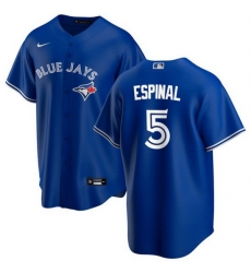 Men Toronto Blue Jays 5 Santiago Espinal Royal Cool Base Stitched Jersey