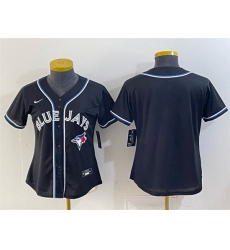 Youth Toronto Blue Jays Blank 2026 Fashion Replica Black Out Stitched Baseball Jersey