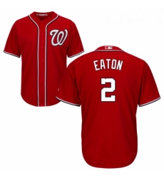 Youth Majestic Washington Nationals 2 Adam Eaton Authentic Red Alternate 1 Cool Base MLB Jersey